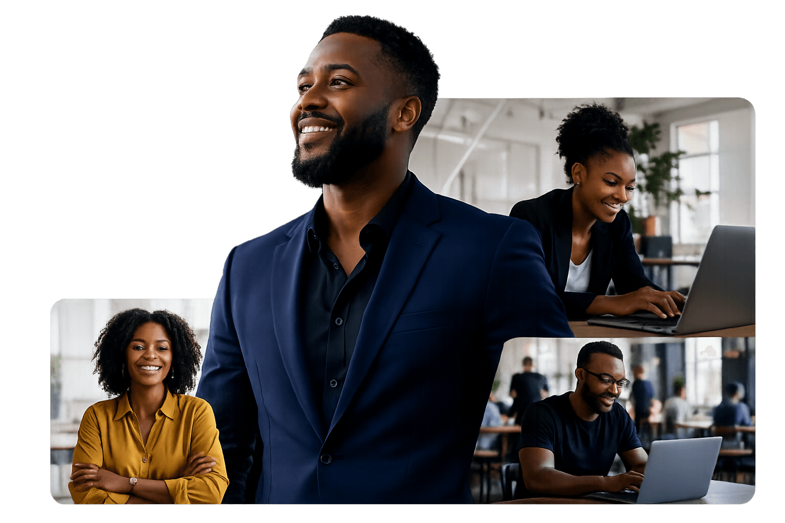 Black entrepreneurs and professionals building their businesses together